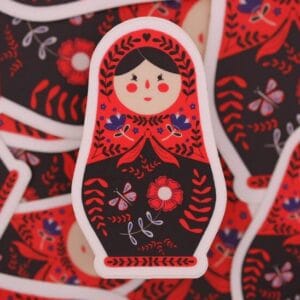 Matryoshka Vinyl Stickers