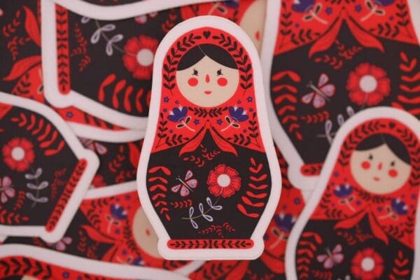 Matryoshka Vinyl Stickers