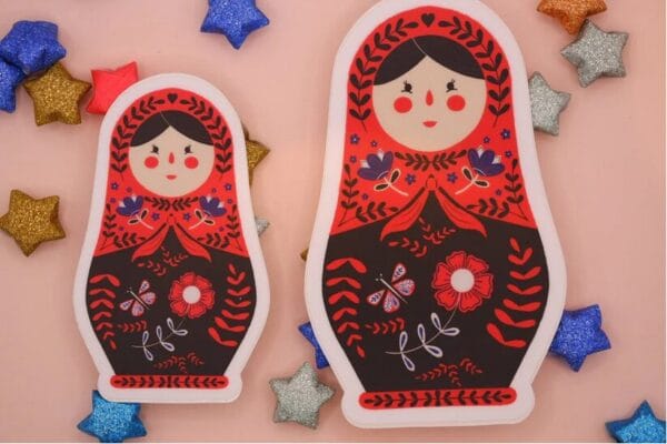 Matryoshka Vinyl Stickers - Image 2