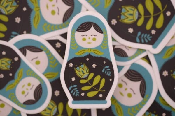 Matryoshka Vinyl Stickers